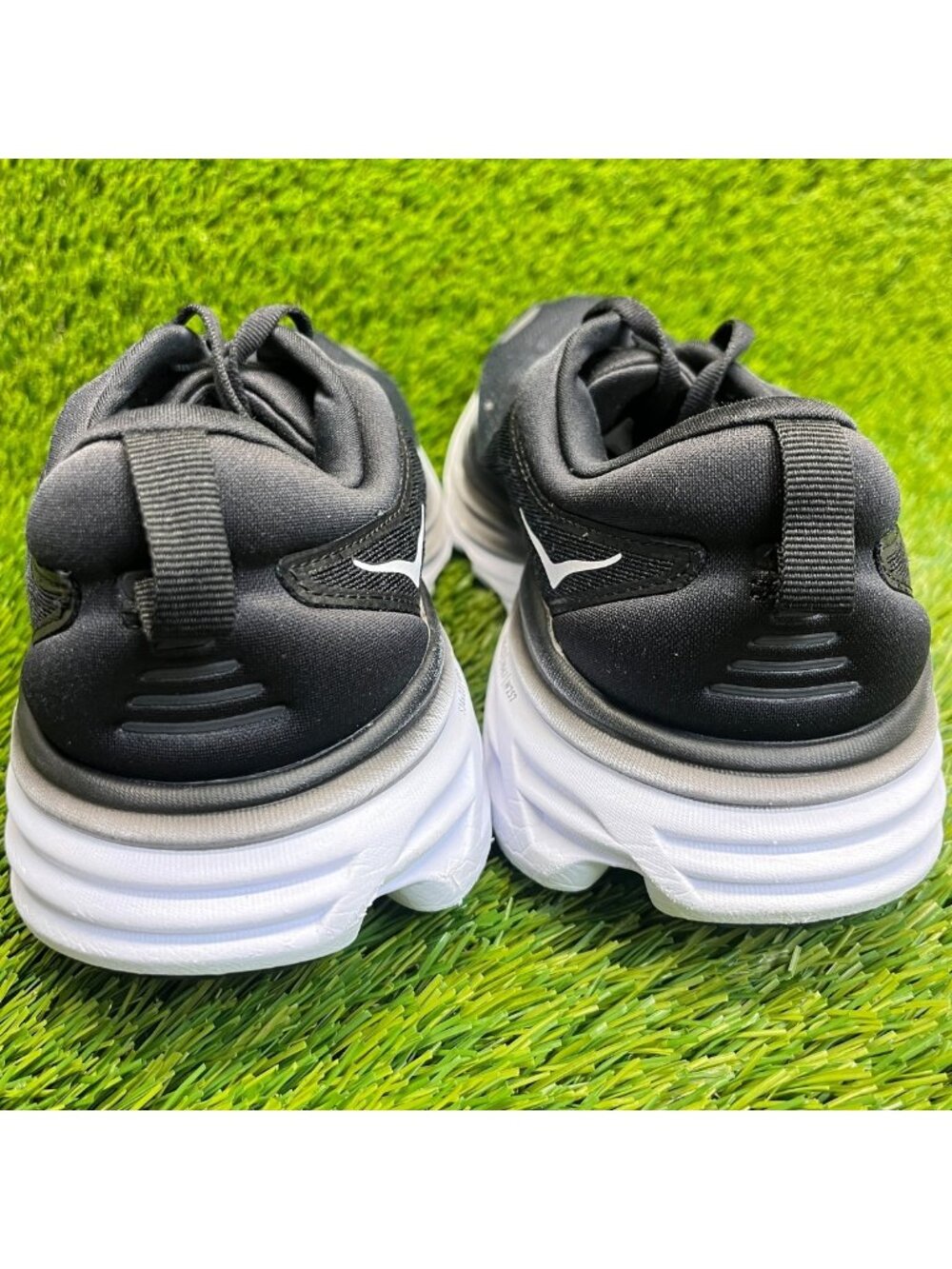 Hoka One One Bondi 8 Womens Size 10D Black White Athletic Running Shoes Sneakers - Picture 10 of 12